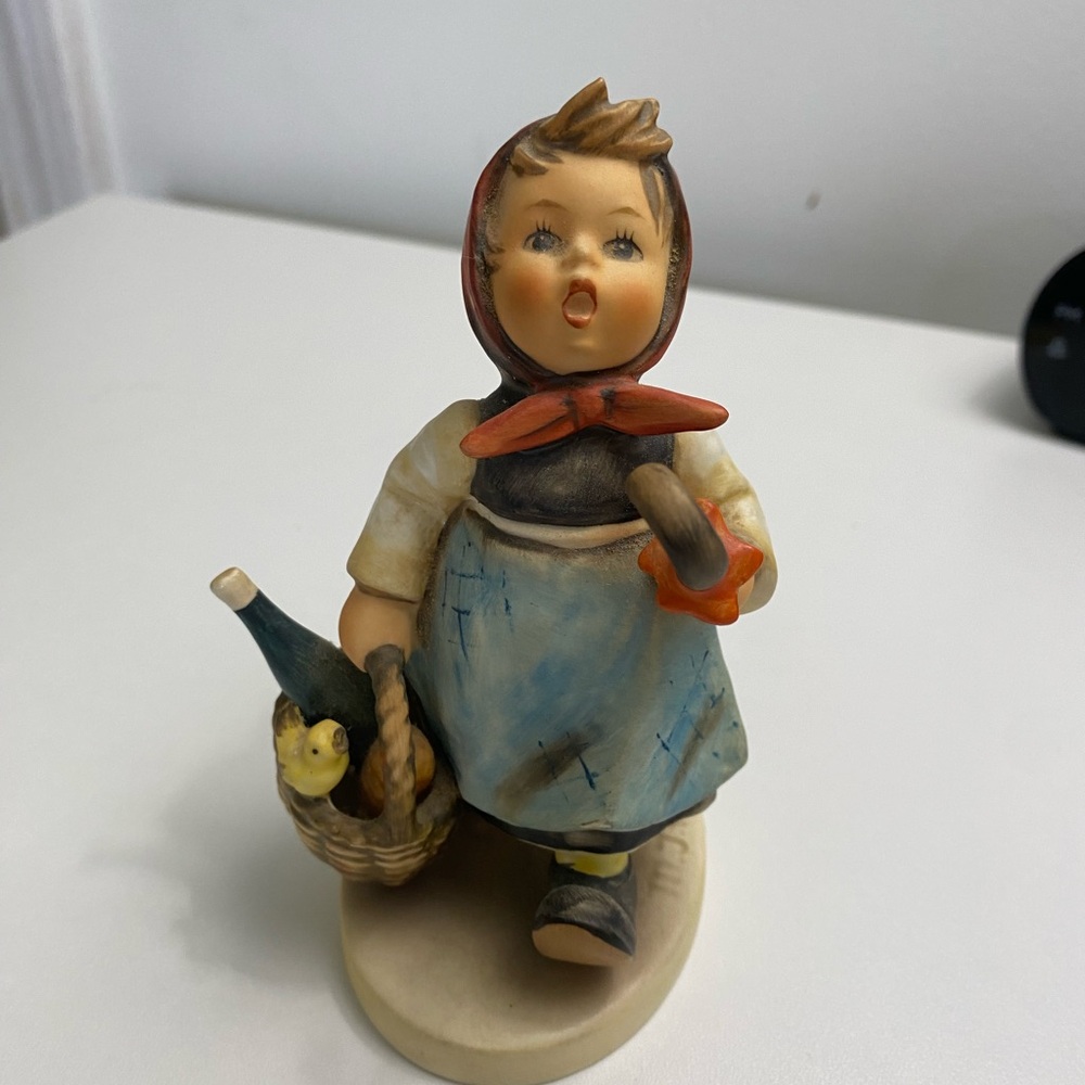 Vintage Hummel by Goebel W Germany figurine 1971. “Visiting an Invalid”